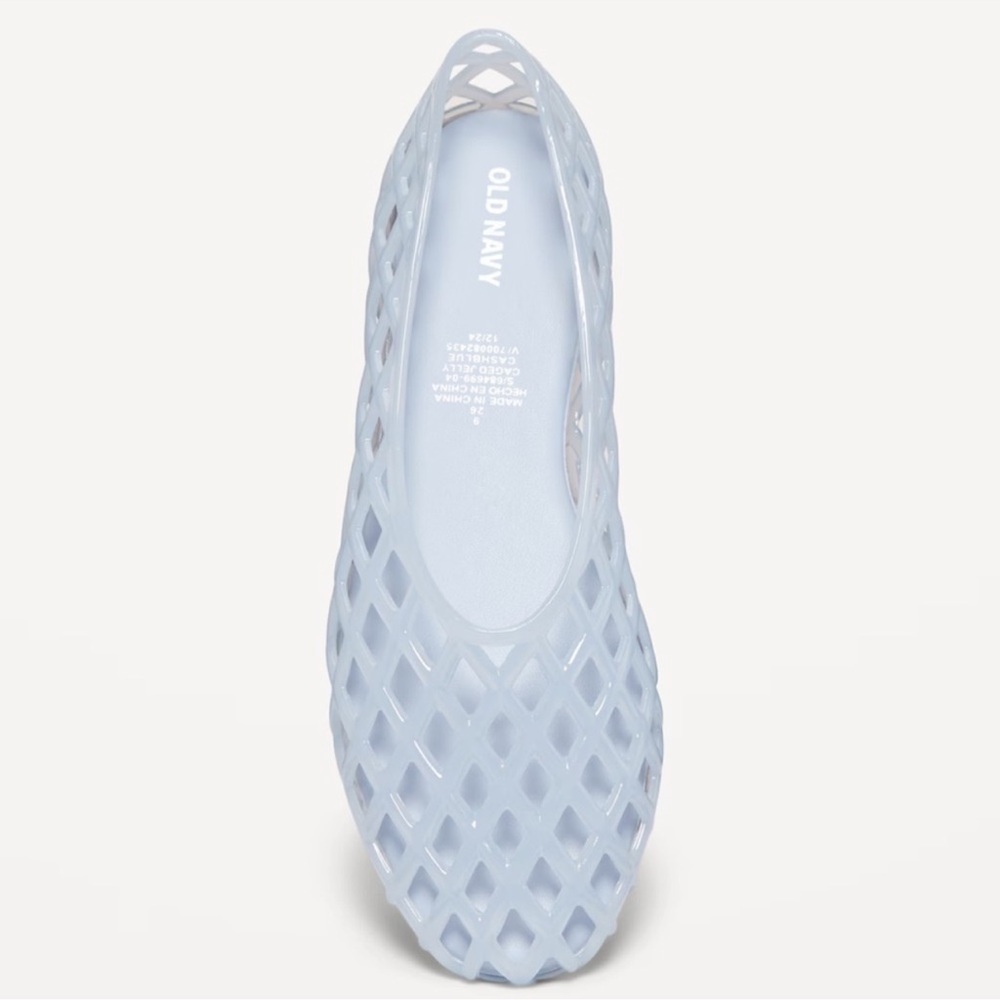 NWT OLD NAVY Jelly Lattice Ballet Flats COLOR CASHMERE BLUE - Picture 5 of 5
